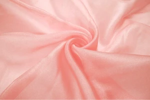 Organza kryształek 280cm róż morelowy